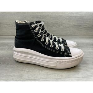Converse Chuck Taylor All Star Women's Sneaker Platform Hi-Top 8 Black Shoes
